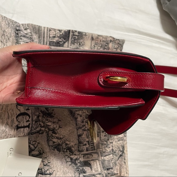 Gucci GG ring shoulder bag Red - Picture 6 of 9